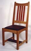 Details on the Contemporary Craftsman Dining Chair - Oak, Mahogany & Walnut